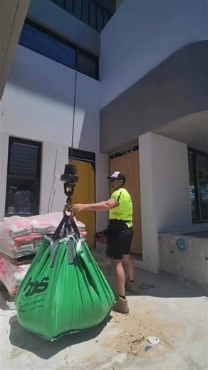 Why take the stairs when you’ve got a 31m lift? MBS Building and Landscape Supplies delivers your dream home, one bulka bag at a time. Because your project deserves the high life (literally)! #CraneLife #HighLife #CraneTruck #Construction #BuildingSupplies #LandscapingSupplies #MBSDelivers #LuxuryHomes | MBS Building & Landscape
