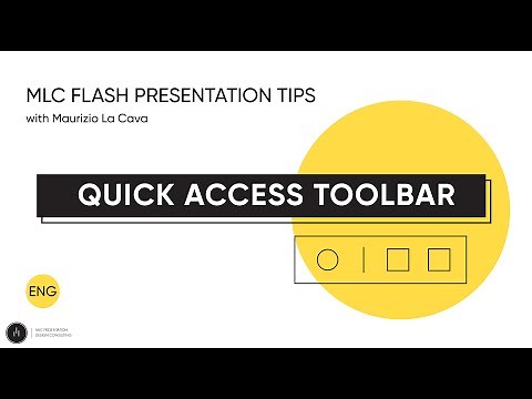 How to setup the Quick Access Toolbar in PowerPoint