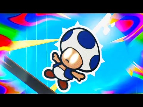 Paper Mario Color Splash - 100% Walkthrough Part 3 No Commentary Gameplay - Blue Key Toad & Roshambo