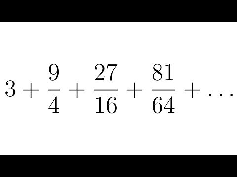 Determine whether the Infinite Geometric Series Converges or Diverges and Find the Sum