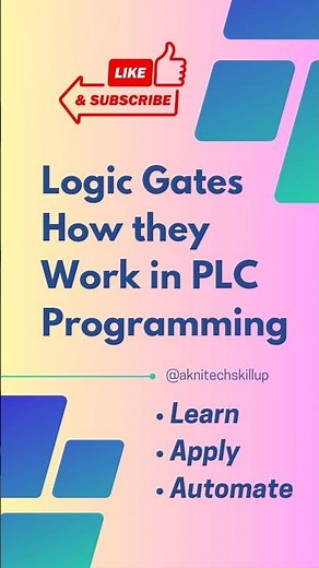 How Logic Gates Work in PLC Programming #plc #techshorts #viral #siemens