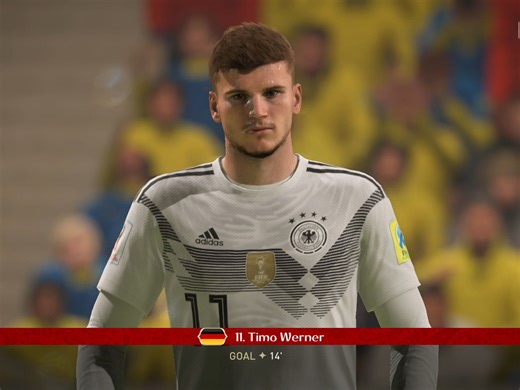 FIFA 18 PC 1080p 60fps 世界杯模式 德国 vs 巴西 传奇难度