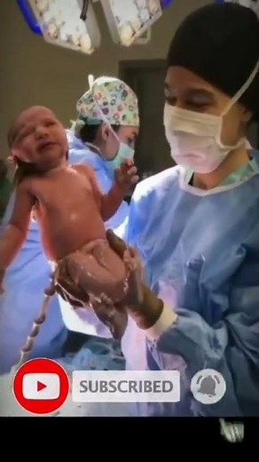 Baby peeing first time | first time urination | baby delivery video | operation theter