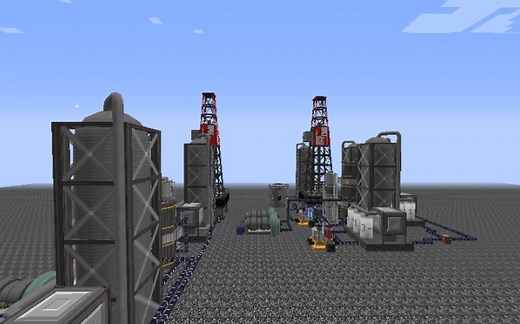 [我的世界]1.7.10 hbm mod原油的两种主要处理方式(自动化煤油,电木,橡胶)