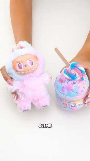 Making LUCK LABUBU Slime 🍭