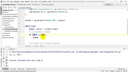 Python GUI with PySimpleGUI - easy learn 2023-5