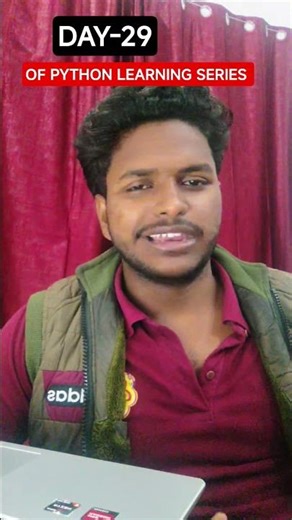 DAY-29 OF PYTHON LEARNING SERIES IN 30 DAYS 👍 #viral #learnpython #datascience