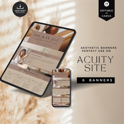 Acuity Scheduling Template, Waxing Banners, Editable Canva Design (digital Download) - Etsy