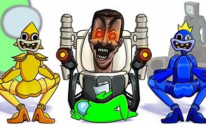 Love, Death and...Rainbow Wubbox Dance Battle_ Mini Crewmate Kill Skibidi _ Amo