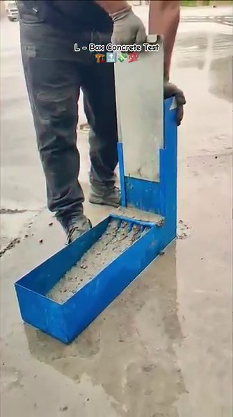 L - Box Test Of Concrete🏗️🔝💸💯#construction #civil #engineering #youtube #shorts #youtubeshorts #test