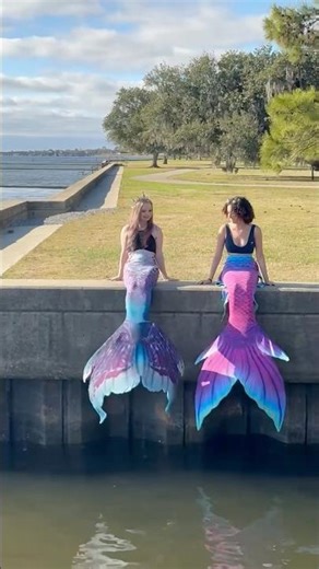 mermaids having fun💜🩵🩷 #mermaid #mermaidcommunity