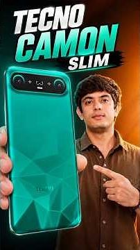 TECNO CAMON SLIM 🔥 World's Slimmest Phone? | Premium Design First Look