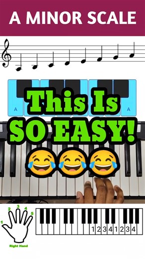PRO TIPS!🤩 | Learn A Minor Scale - Fast ⚡ & Simple 🎹