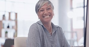 Technology Businesswoman Tablet Happy Face Her Stock Footage Video (100% Royalty-free) 1105501115 | Shutterstock