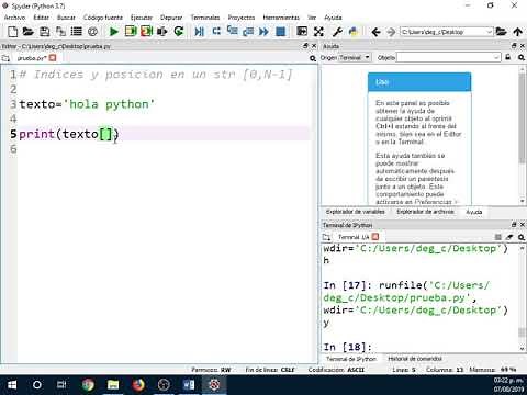 Índices, posición y numeración en Python