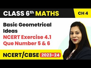 NCERT Exercise 4.1 : Question Number 5 and 6 - Basic Geometrical Ideas | Class 6 Maths