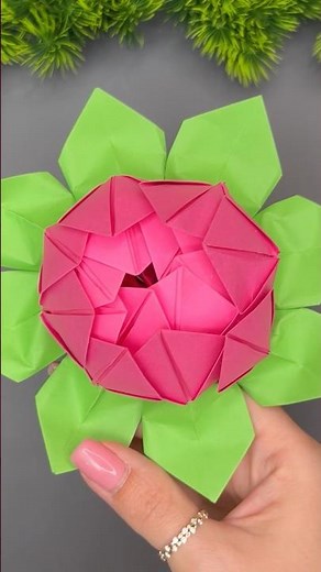 Easy Origami Lotus Flowers 🌸 Beautiful Paper Craft Ideas for Home Decor