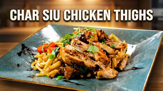 Authentic tender char siu chicken thighs recipe
