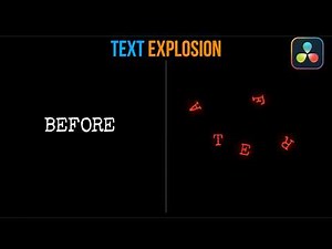 Text Explosion Tutorial in DaVinci Resolve | Viral Text Effect
