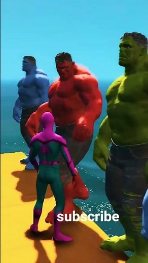 HULK vs SPIDER-MAN: ULTIMATE CARTOON #shorts #cartoon