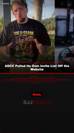 ADCC Pulled Its Own Invite List Off the Website #Shorts