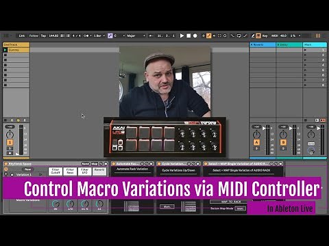 How to Control Macro Variations with MIDI Controller in Ableton Live with M4L - Pack Run-Through