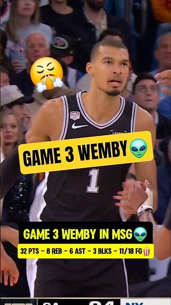 Wemby DOMINATED in Game 3😤👽