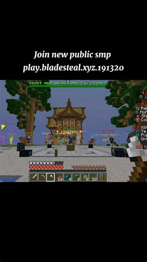 Join new public smp #minecraft #publicsmp #smp #shorts