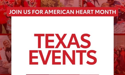 February is Heart Month ❤️ and Texas is ready to Go Red! We’ve got inspiring events, awareness campaigns, and ways for YOU to make an impact. This is just the beginning—stay tuned for all the heart‑healthy happenings coming your way! | American Heart Association - Texas