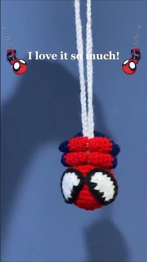 Crochet Spider-Man by My Cousin 🧶✨ (Tutorial) #shorts