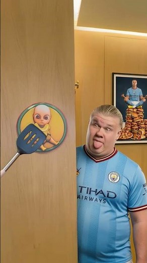 Cristiano Haaland Does the Baby Trend 🤯#football #Haaland