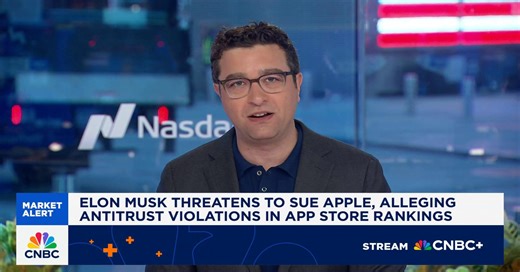 Elon Musk threatens to sue Apple, alleging antitrust violations in app store rankings