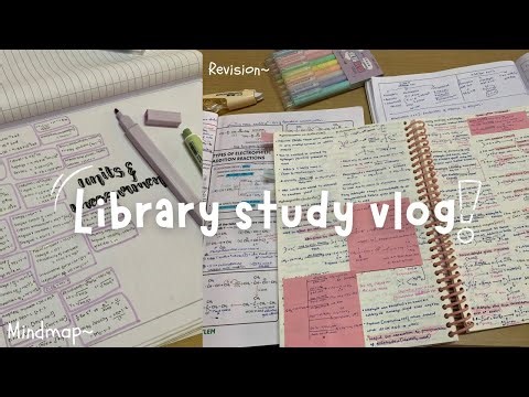 LIBRARY STUDY VLOG |mindnap,revision,prep for exam~