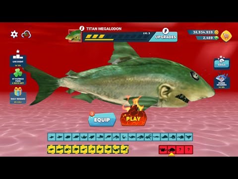NEW GIANT TITAN MEGALODON UNLOCKED AND GAMEPLAY - Hungry Shark Evolution