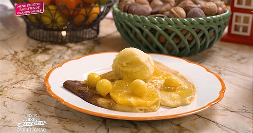 Recette de crêpes Suzette à la façon de Cyril Lignac