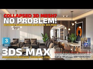 Collapsed Mesh? No Problem! Recover Subdivision Levels In 3ds Max