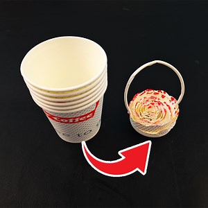 10K views · 35 reactions | DIY Easter Basket | How to make a basket from paper cup | Rana Craft | Facebook