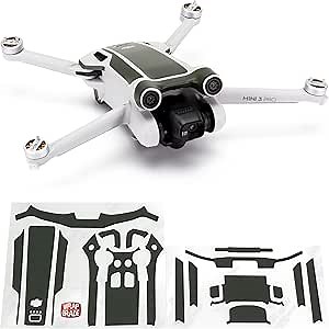 WRAPGRADE Skin Stickers Compatible with DJI Mini 3 Pro | Accent Color (Army Green)