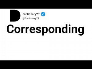 Corresponding Synonyms | Thesaurus | Similar Words