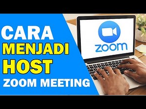 cara menjadi host zoom meeting - tutorial zoom meeting