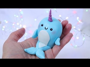 How to make Narhwal cake topper! Making fondant narwhal tutorial