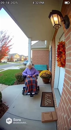 granny no😭😭😭#fyp #sora #funny | ring doorbell prank
