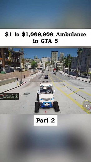 $1 to $1,000,000 Ambulancein GTA 5 p2 #foryou #amazing #funny #game #GTA