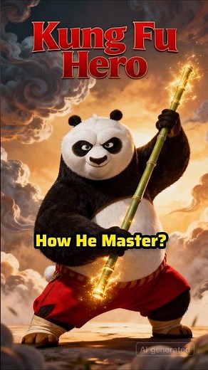 How Po Mastered The Bamboo Stick Without Training In Kung Fu Panda #shorts #kungfupanda #itshunter