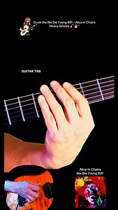 Feel the weight of grunge power with Alice in Chains’ We Die Young riff! This dark, heavy groove is packed with crushing power chords and chugging rhythms that defined an era. Follow along with tabs to master the intensity and precision of this iconic riff. Let’s bring the grunge back to life! ⚡🎶 #aliceinchains #jerrycantrell #guitartabs | Kimchi Boyo Plays Guitar