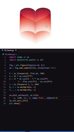 3d Heart Animation #coding #html #css #webdesign #programming #frontend #python #javascript