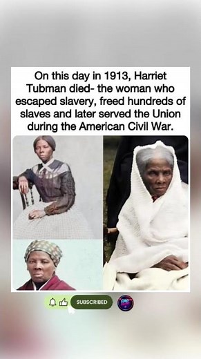 🕊️🚂Harriet Tubman died—the woman who freed hundreds and never lost a passenger.#shorts #fyp