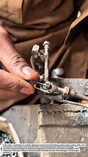 Manual Spring Tension Adjustment Mechanism | Simple Mechanical Linkage Repair Technique.