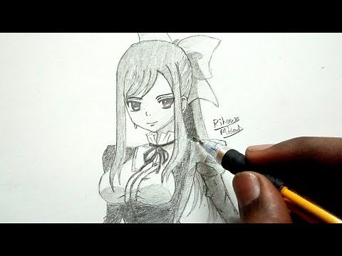 How to Draw Erza Scarlet? | Anime Girl Drawing Step by step