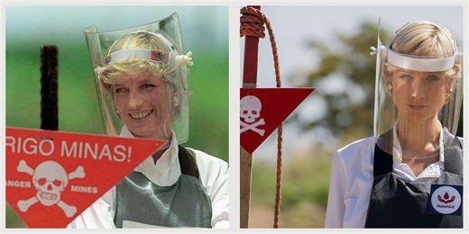 How 'The Crown' Recreated Princess Diana's Iconic Landmines Walk